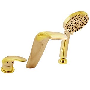 Смеситель для ванны RAV-Slezak DUNAJ D461.5YZ золото купить в интернет-магазине сантехники Sanbest