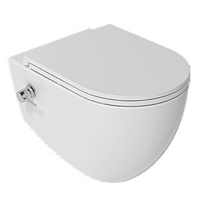 Унитаз подвесной с функцией биде Isvea Infinity 10NFS1005I-2L белый матовый, безободковый купить в интернет-магазине Sanbest