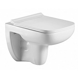 Унитаз подвесной WeltWasser MARBERG 410 + KEHLBACH 004 GL-WT + MAR 410 RD белый глянцевый, безободковый, с крышкой микролифт, с инсталляцией и кнопкой хром купить в интернет-магазине Sanbest