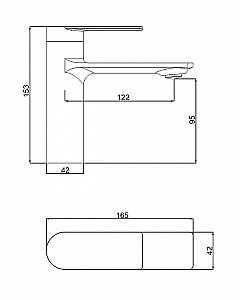 Смеситель для раковины Orange BERNI M09-021b черный купить в интернет-магазине сантехники Sanbest