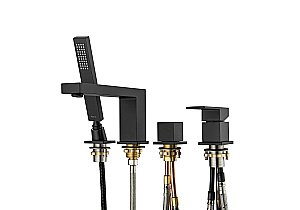 Смеситель на борт ванны Aquatek Либра AQ1648MB черный матовый купить в интернет-магазине сантехники Sanbest