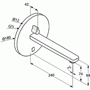 Смеситель для раковины Kludi Zenta 3840105 хром купить в интернет-магазине сантехники Sanbest