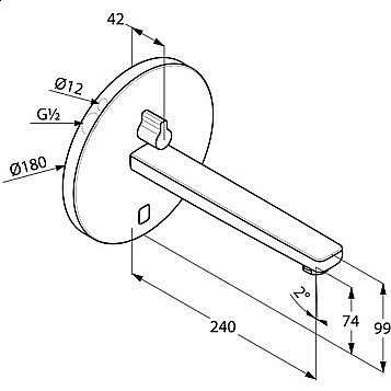 Смеситель для раковины Kludi Zenta 3840105 хром купить в интернет-магазине сантехники Sanbest
