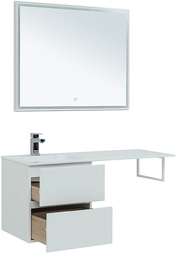 Тумба с раковиной Aquanet Алвита 243660 48 белый для ванной в интернет-магазине Sanbest