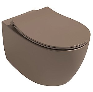 Унитаз подвесной Isvea Sentimenti Neo 10AR02010SV-2H коричневый матовый, безободковый купить в интернет-магазине Sanbest