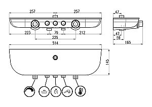 Душевая система Rav-Slezak MURRAY MU253.5/5KB белый купить в интернет-магазине сантехники Sanbest
