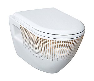 Унитаз подвесной CREAVIT Terra TP325.001T0 белый с декором купить в интернет-магазине Sanbest