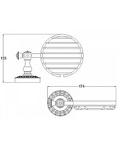 Мыльница Bronze De Luxe WINDSOR K25202 купить в интернет-магазине сантехники Sanbest