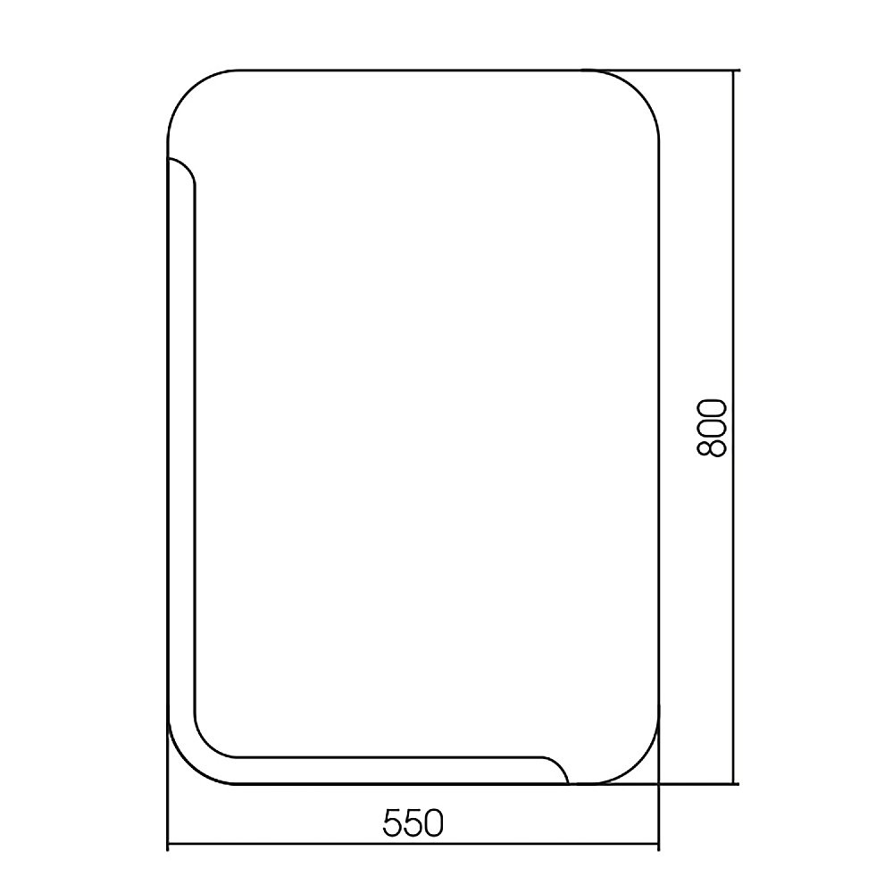 Зеркало LORANTO Алькон ФР-00002360 55х80 в ванную от интернет-магазине сантехники Sanbest