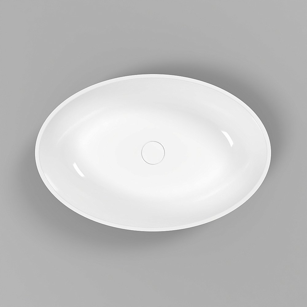 Раковина накладная WhiteCross Citrine 60 0717.060040.10100 черная, белая купить в интернет-магазине Sanbest