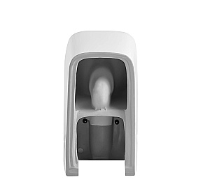 Унитаз моноблок Grossman Classic GR-4486SQ белый, безободковый, с крышкой микролифт, слив торнадо купить в интернет-магазине Sanbest