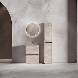 Тумба с раковиной Sancos Libra Floor 60 LB60FEG дуб галифакс натуральный для ванной в интернет-магазине Sanbest