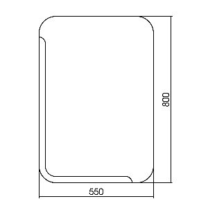 Зеркало LORANTO Алькон ФР-00002360 55х80 в ванную от интернет-магазине сантехники Sanbest