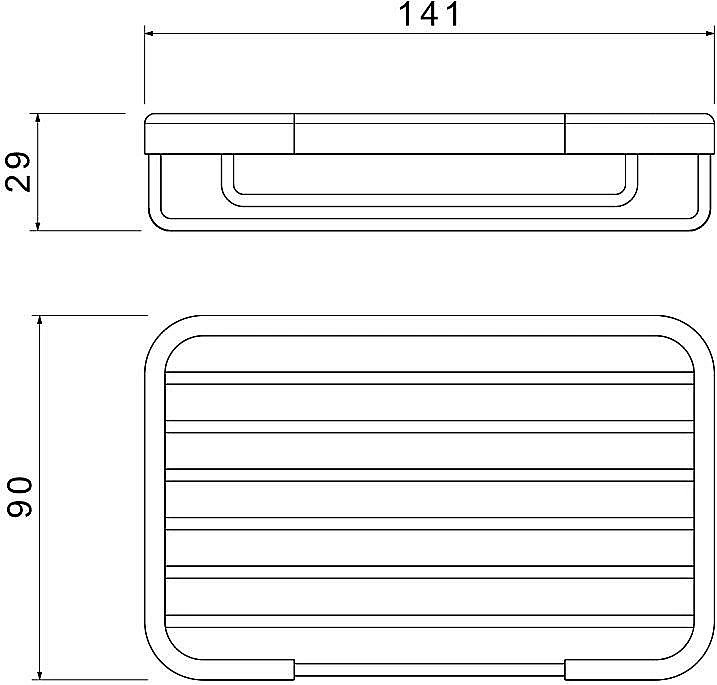 Мыльница Aquatek AQ4946MB черная матовая купить в интернет-магазине сантехники Sanbest