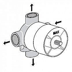 Многоходовой переключатель скрытого монтажа Ideal Standard BUILT-IN A2391NU купить в интернет-магазине сантехники Sanbest