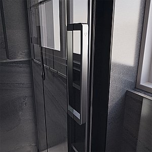 Душевая дверь Veconi Premium Trento PTD40-GR-120-01-C4 прозрачная/профиль брашированный графит купить в интернет-магазине Sanbest