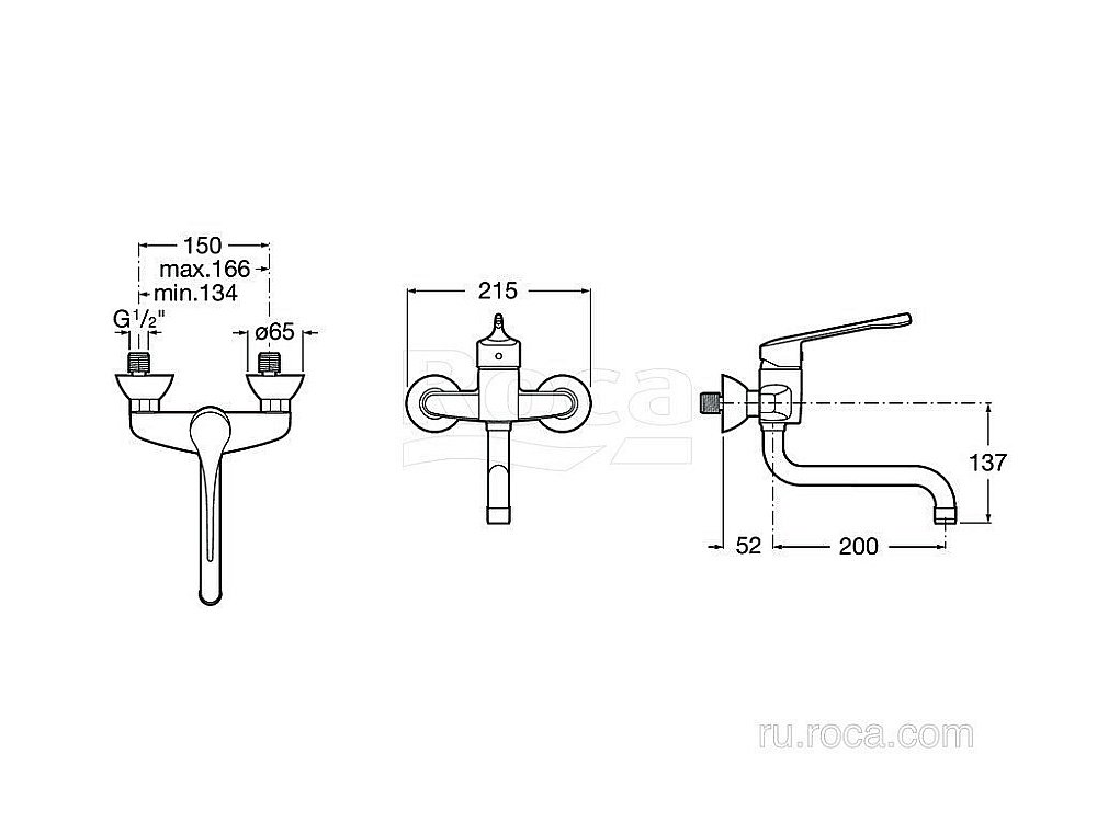 Смеситель для раковины Roca Victoria 5A7623C00 купить в интернет-магазине сантехники Sanbest