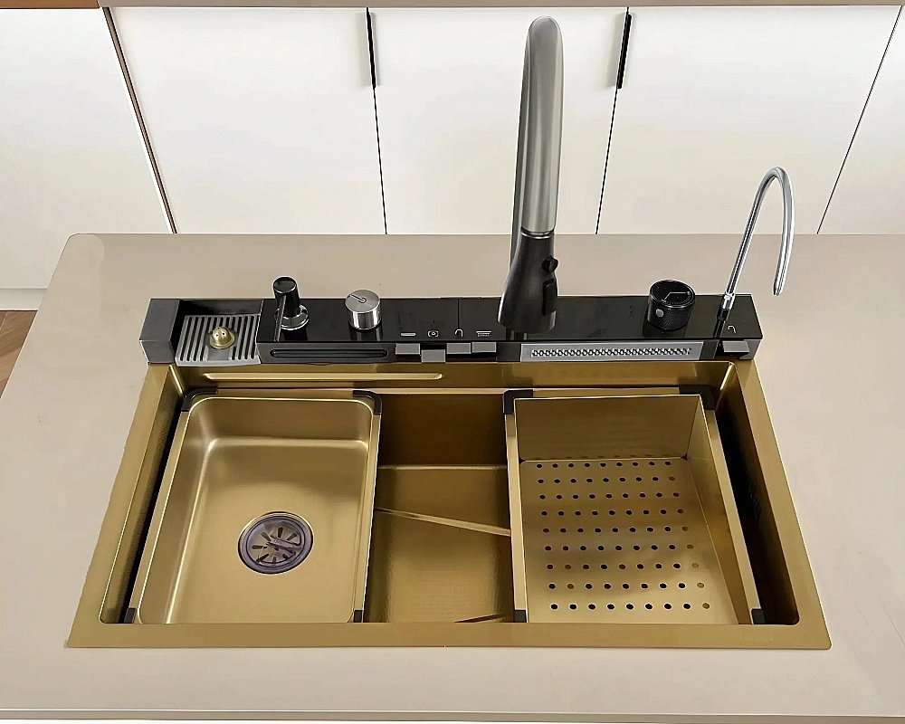 Кухонная мойка CeruttiSpa GLORIA Nano Gold 10355 золото купить в интернет-магазине сантехники Sanbest