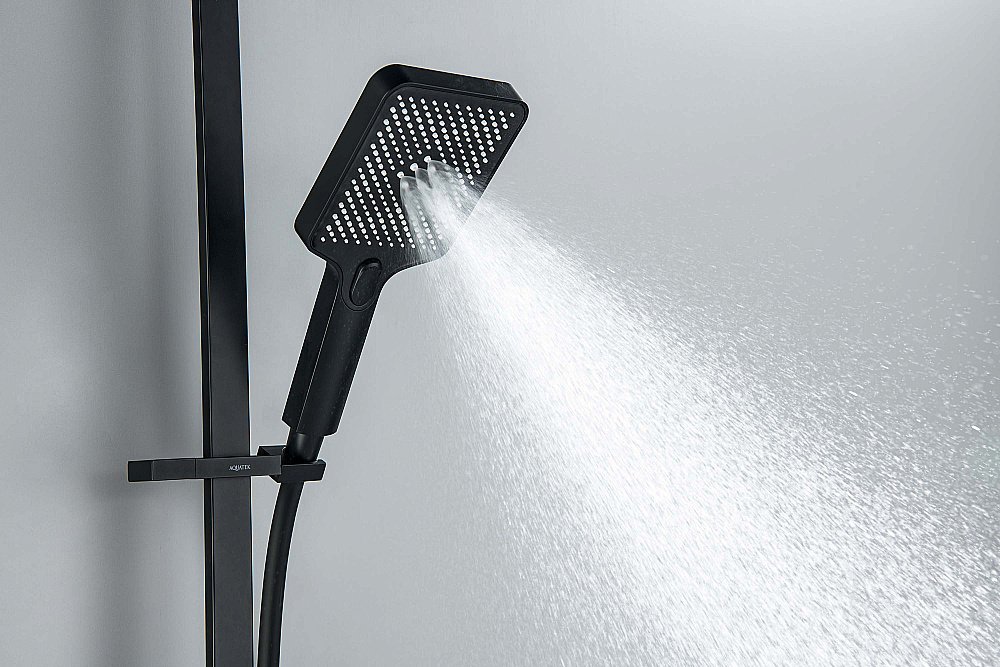 Душевой гарнитур Aquatek Либра AQ2019MB черный матовый купить в интернет-магазине сантехники Sanbest