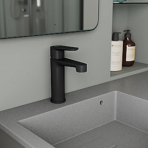 Смеситель для раковины D&K Bayern.Munchen DA1562105 черный матовый купить в интернет-магазине сантехники Sanbest