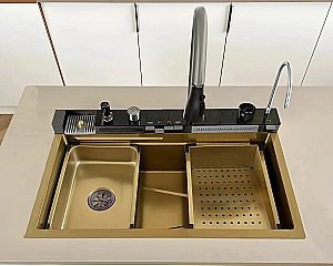 Кухонная мойка CeruttiSpa GLORIA Nano Gold 10355 золото купить в интернет-магазине сантехники Sanbest