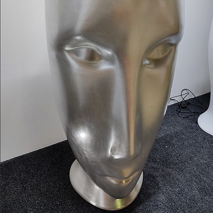 Раковина напольная Kerasan Artwork Moloco 45 474086 белая, серебро купить в интернет-магазине Sanbest