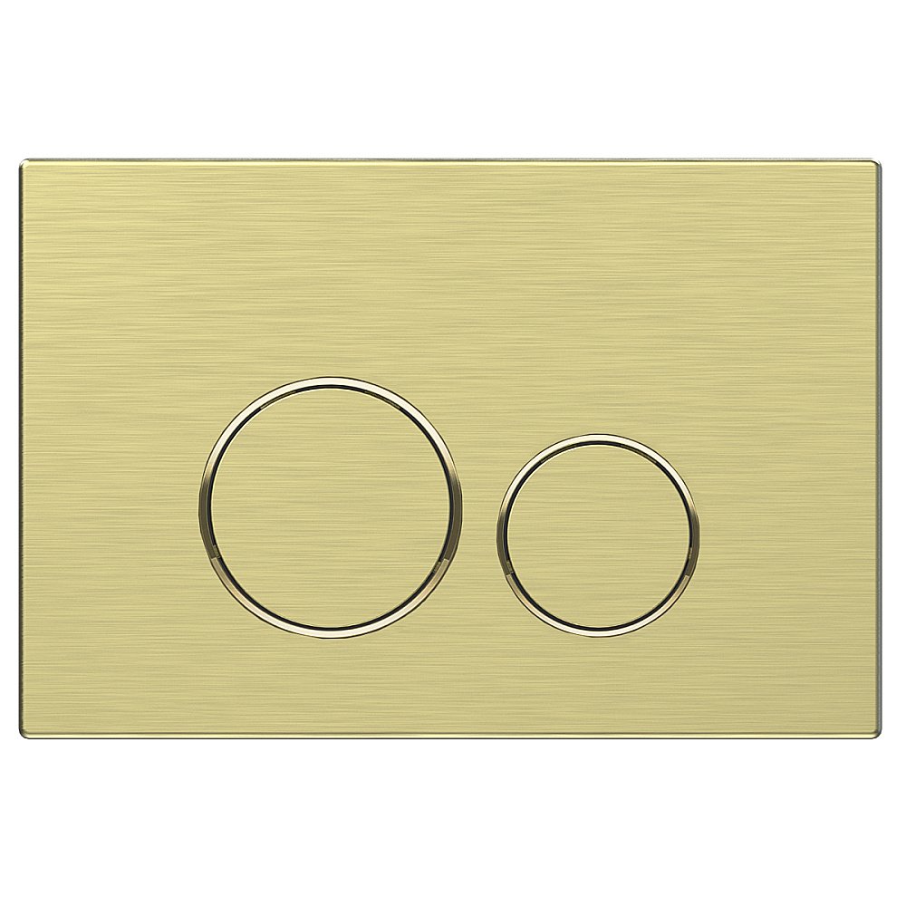 Кнопка для инсталляции Vincea VFP-005BG брашированное золото купить в интернет-магазине сантехники Sanbest