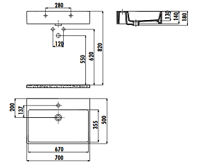 Раковина Creavit Next NX270 купить в интернет-магазине Sanbest