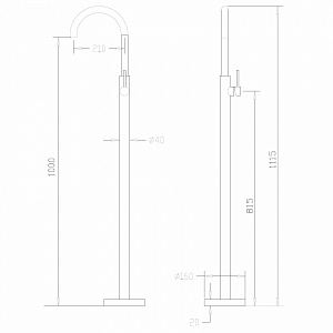 Смеситель для раковины Abber Wasser Kreis AF8141G золото матовое купить в интернет-магазине сантехники Sanbest