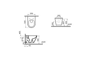 Унитаз Vitra INTEGRA ROUND 7041B003-0075 безободковый, белый купить в интернет-магазине Sanbest