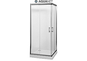 Душевой уголок Aquanet Alfa Cube NAA1142 100x100 стекло прозрачное/профиль хром купить в интернет-магазине Sanbest