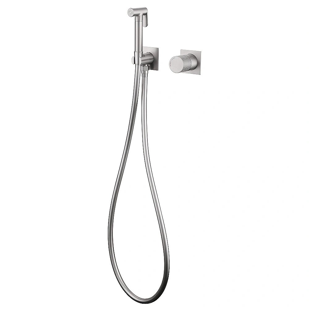 Гигиенический душ ABBER Rund AF8725SP сатин купить в интернет-магазине сантехники Sanbest