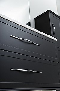 Тумба с раковиной Cezares Tiffany 75 Nero grafite для ванной в интернет-магазине Sanbest