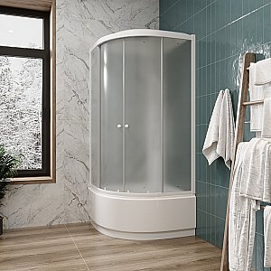 Душевая кабина Parly EF1021, 100x100, закрытая, стекло 4мм, ABS-поддон 42см, высота 215см купить в интернет-магазине Sanbest