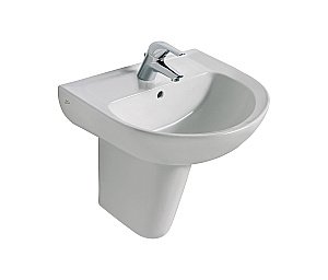 Раковина на полупьедестале Ideal Standard Eurovit 55,5 W434001 белая купить в интернет-магазине Sanbest