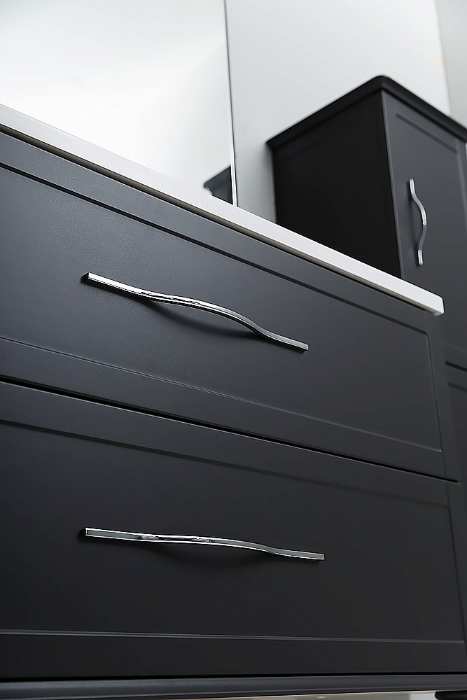 Тумба с раковиной Cezares Tiffany 75 Nero grafite для ванной в интернет-магазине Sanbest