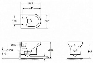 Унитаз подвесной Jacob Delafon ELITE E21742RU-00 купить в интернет-магазине Sanbest