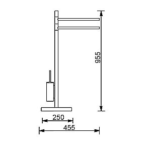 Полотенцедержатель Aquanet 8060 купить в интернет-магазине сантехники Sanbest