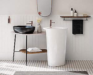 Раковина накладная Vitra Plural 45 7810B483-0016 черная матовая купить в интернет-магазине Sanbest