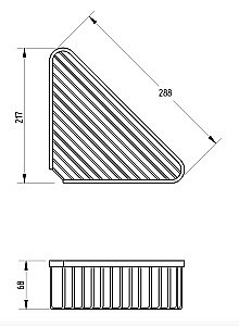 Полка Migliore Complementi ML.COM-50.119.DO золото купить в интернет-магазине сантехники Sanbest
