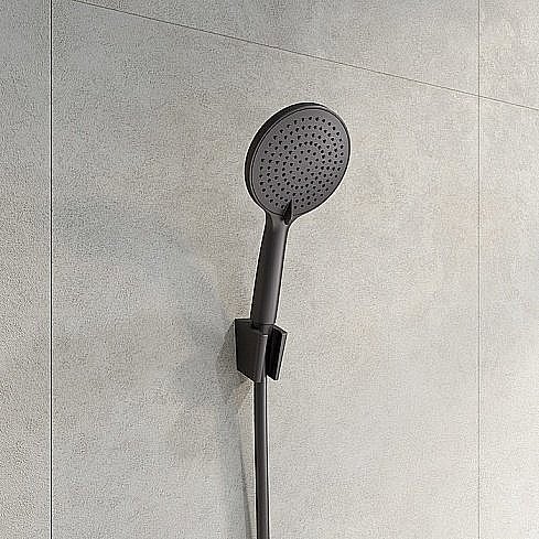 Душевая лейка Iddis Optima Home OPH3F0Gi18 черная купить в интернет-магазине сантехники Sanbest