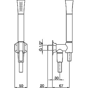 Душевая гарнитура Cisal Cherie CE00303024 купить в интернет-магазине сантехники Sanbest