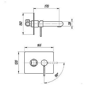 Смеситель для раковины Migliore Stone 19647 хром купить в интернет-магазине сантехники Sanbest