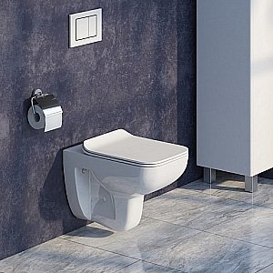 Унитаз подвесной IDDIS Vibe VIBRDSEi25 безободковый, с крышкой микролифт купить в интернет-магазине Sanbest