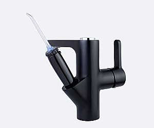 Смеситель для раковины с ирригатором Bronze de Luxe Optimal 10188B черный купить в интернет-магазине сантехники Sanbest