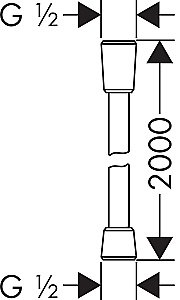 Душевой шланг Hansgrohe Comfortflex 200 28169000 купить в интернет-магазине сантехники Sanbest