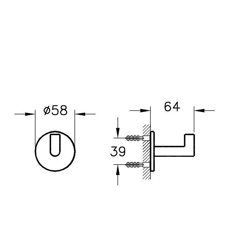 Крючок Vitra ORIGIN A44884 купить в интернет-магазине сантехники Sanbest