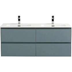 Тумба для раковины подвесная BelBagno 120 KRAFT-1200-4C-SO-AO голубая матовая купить в интернет-магазине сантехники Sanbest