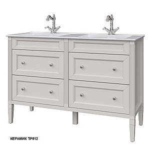 Тумба с раковиной с ящиками Caprigo Albion-concept 120 цвет на заказ для ванной в интернет-магазине Sanbest