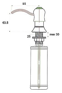 Диспенсер Zorg ZR-26 Хром купить в интернет-магазине сантехники Sanbest